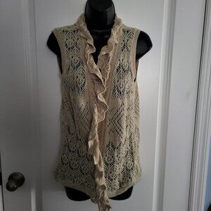 OneA Open Embroidered Sweater Vest